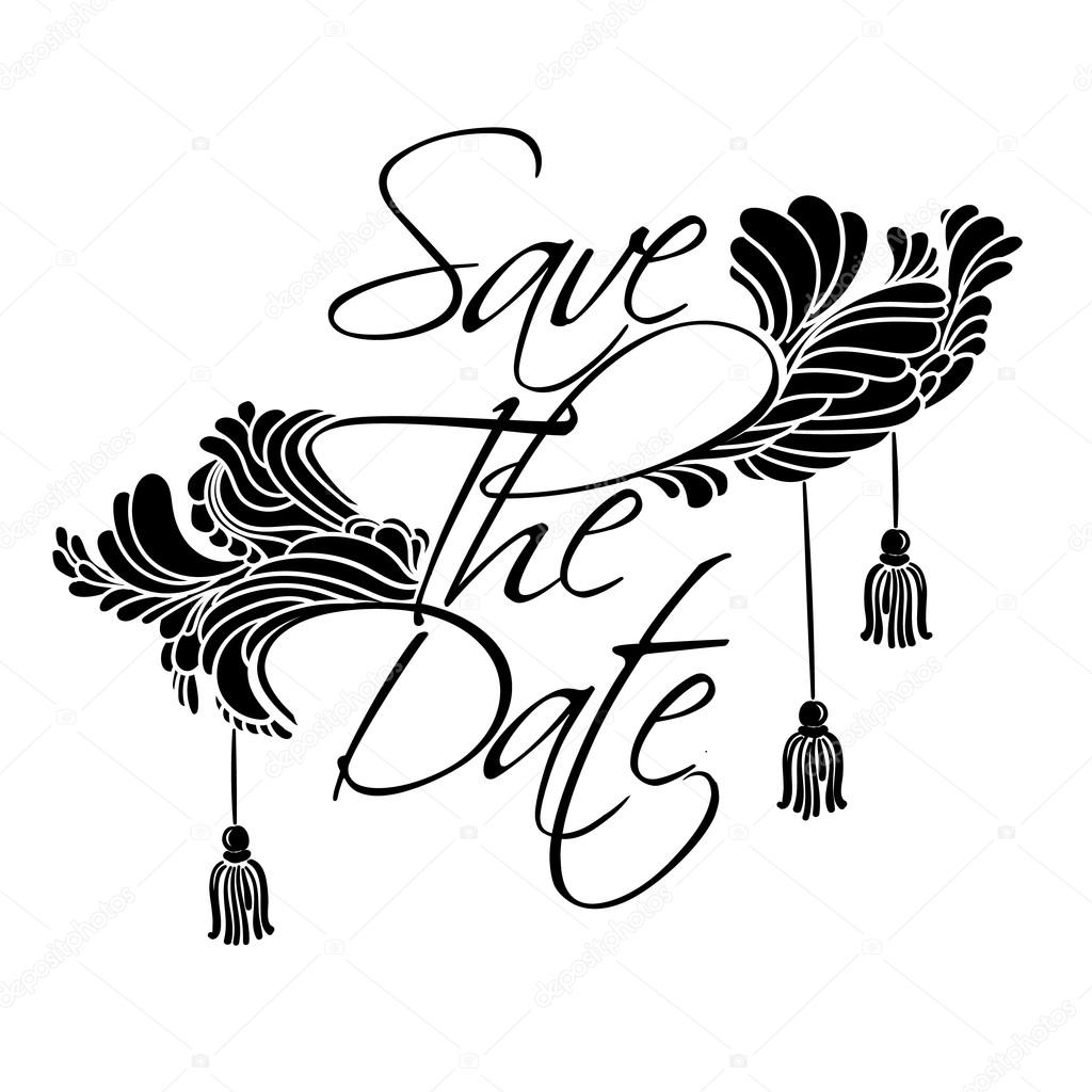 Lettering Save The Date