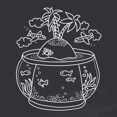 Cennet Adası fish tank