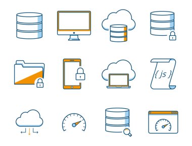 Ağ Icons set