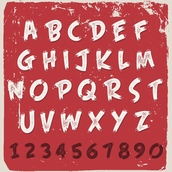 English alphabet grunge design — Stockvector