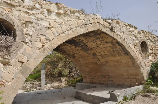 Beautiful Ancient Stone Bridge Cyprus — Stock Photo, Image