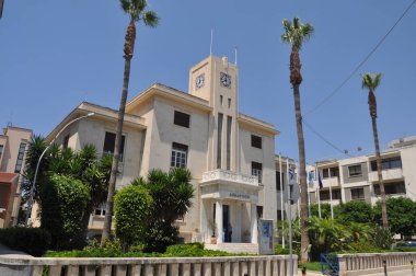 Limasol, Kıbrıs, 25 Haziran 2018: Kıbrıs Rum Kesimi 'ndeki Limasol Belediye Binası' nın (belediye) iç tasarımı