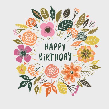 İyi ki doğdun çelenk