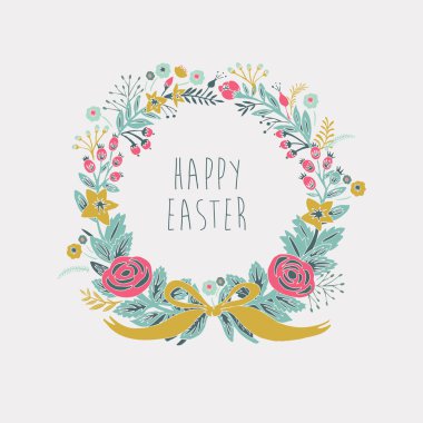 Mutlu paskalyalar. Baskı tasarımı