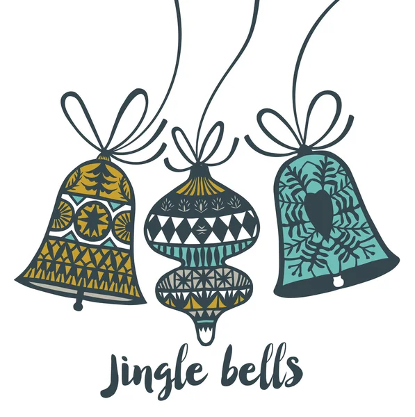Jingle Bells. Baskı tasarımı — Stok Vektör