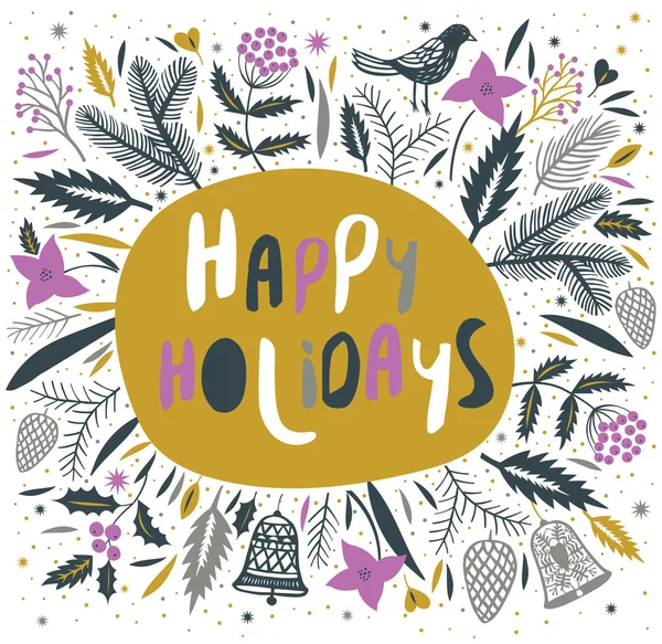 Happy Holidays design — Stock Vector