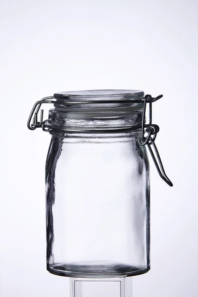 Empty glass jar — Stock Photo, Image