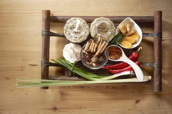 Assortment of aromatic spices — Stock Photo, Image