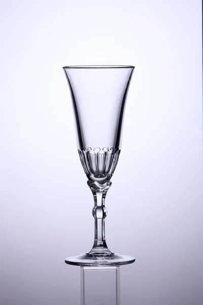 Empty champagne glass — Stock Photo, Image