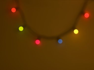 Noel çelengi ışıkları