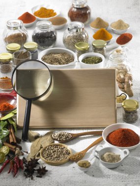 baharat ve ahşap Pano