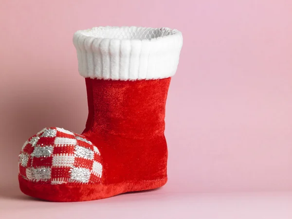 Santa's red boot — Stock Photo, Image