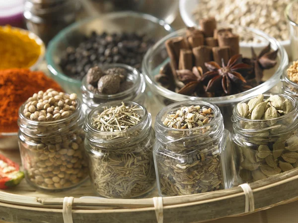 Assorted dry spices — Stock Photo, Image