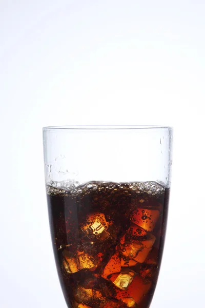 Cola drink in a glass — стоковое фото