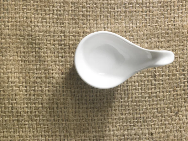 Empty ceramic saucer — Stock Photo, Image