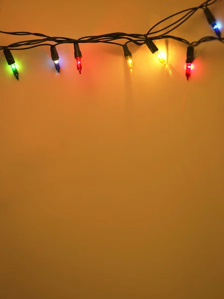 Christmas garland lights — Stock Photo, Image