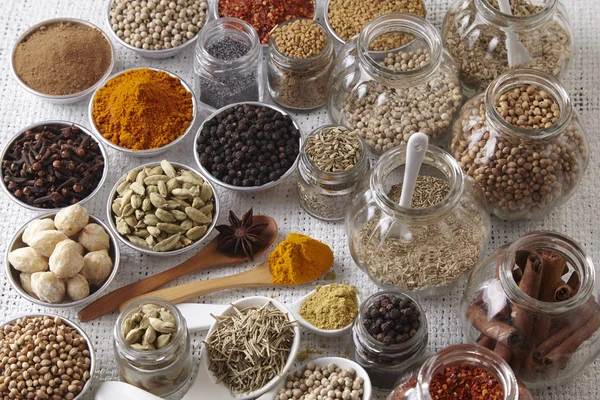 Assorted dry spices — Stock Photo, Image