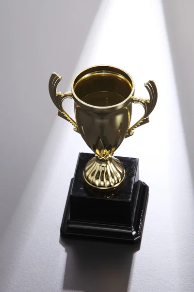 Golden trophy cup — Stock Photo, Image