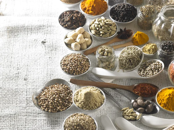 Assorted dry spices — Stock Photo, Image