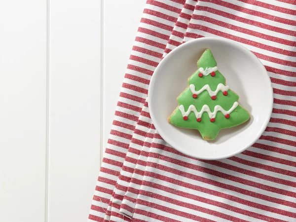 Biscotti natalizi con glassa — Foto Stock