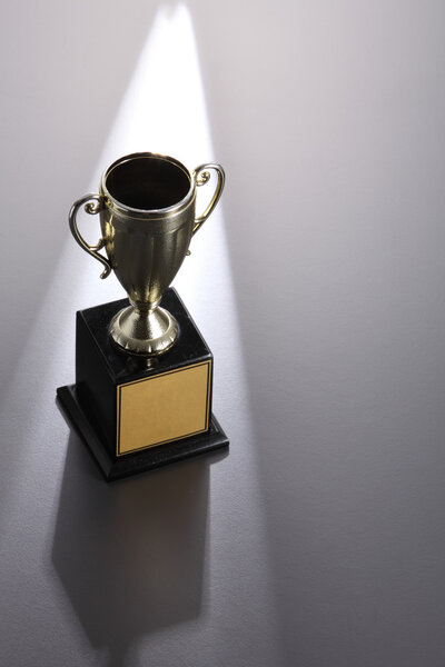 golden trophy cup