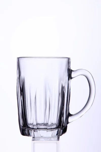 Пустой прозрачный стакан — стоковое фото