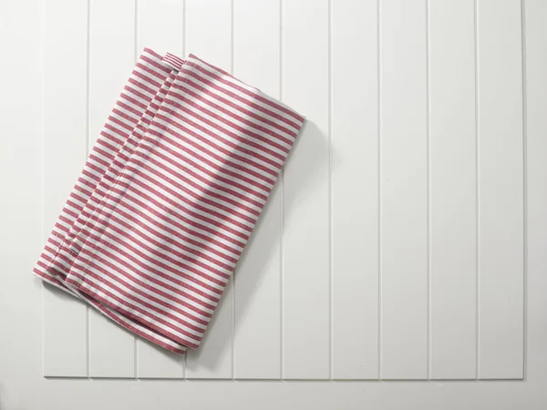 折叠式条纹的餐巾 — 图库照片