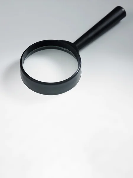 Black magnifier glass — Stock Photo, Image
