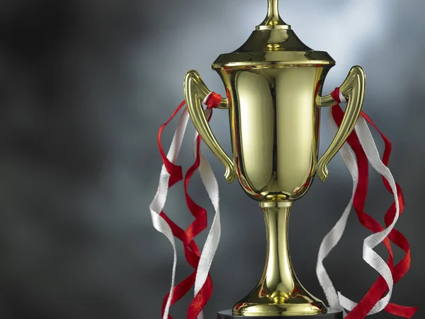 Golden trophy cup — Stock Photo, Image