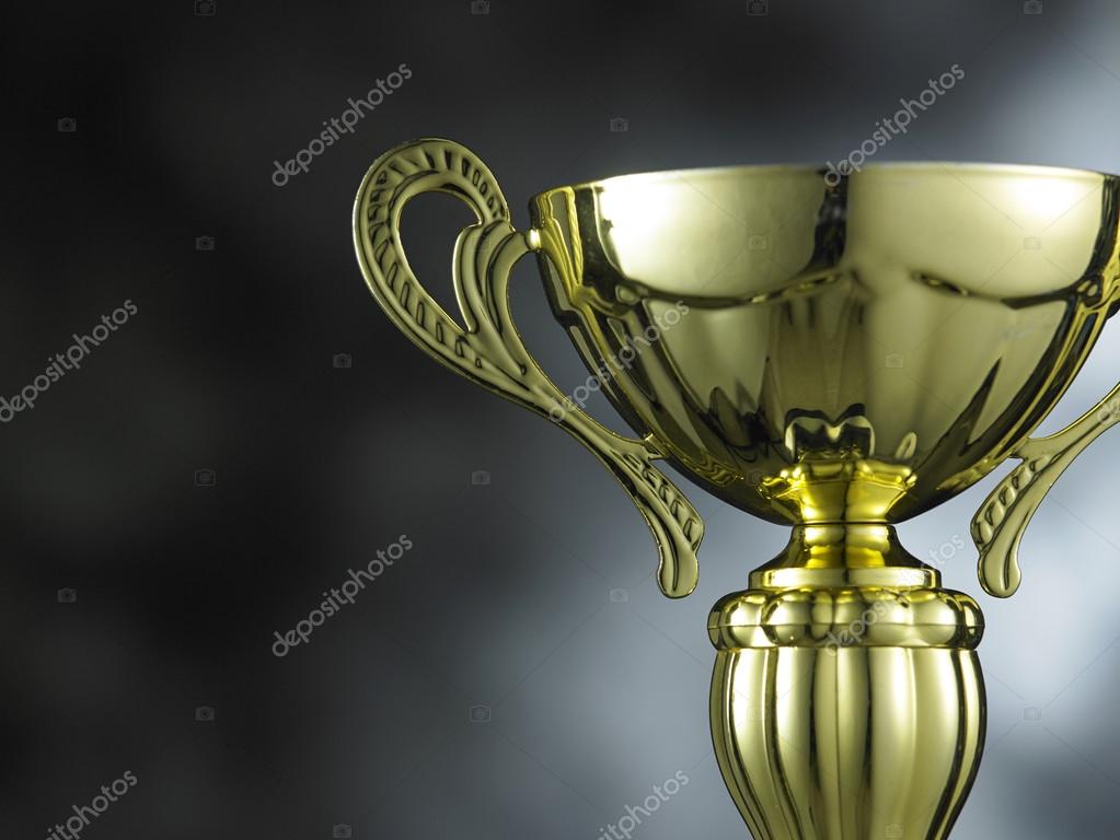 Golden trophy cup — Stock Photo © eskaylim #118366998
