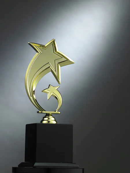 Stjärnform trophy — Stockfoto