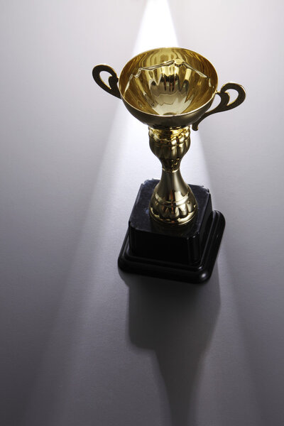 golden trophy cup