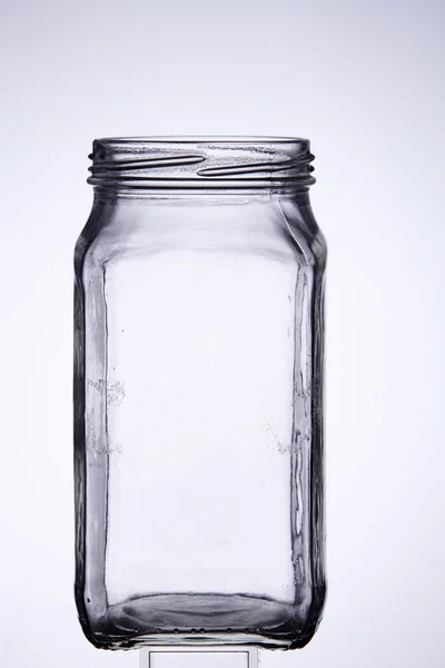 Порожній скляну банку — стокове фото