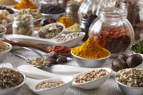 Assorted dry spices — Stock Photo, Image