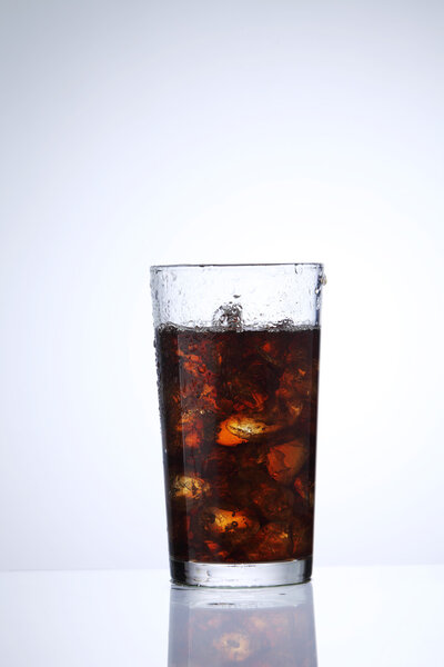 cola drink in a glass