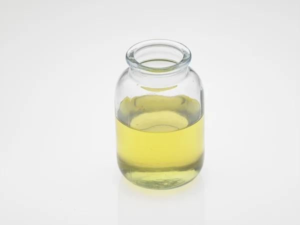 Vegetabilsk olie i flaske - Stock-foto