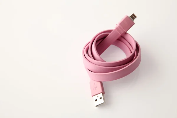 Roze USB-kabel — Stockfoto