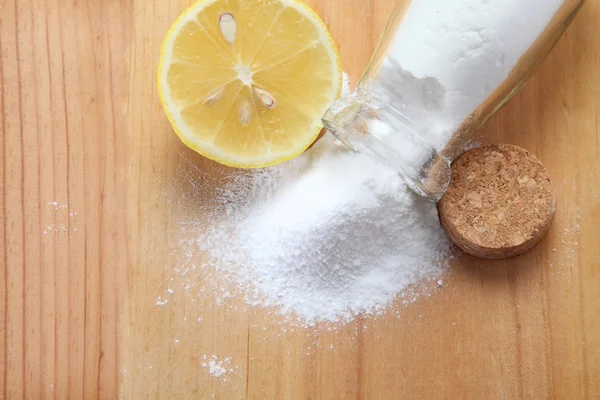 Witte baking soda — Stockfoto