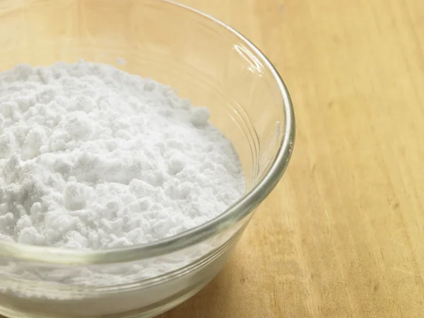 Bicarbonato de sódio branco — Fotografia de Stock
