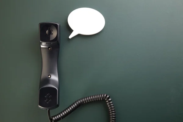 Telephone with speech bubble — Stock Photo, Image