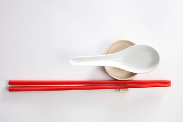 箸とソーサー セット — ストック写真