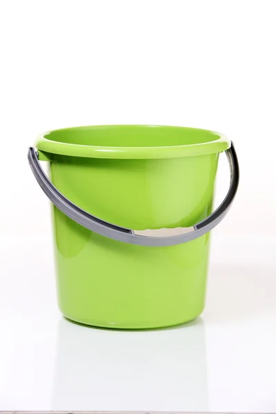 Green empty pail — Stock Photo, Image