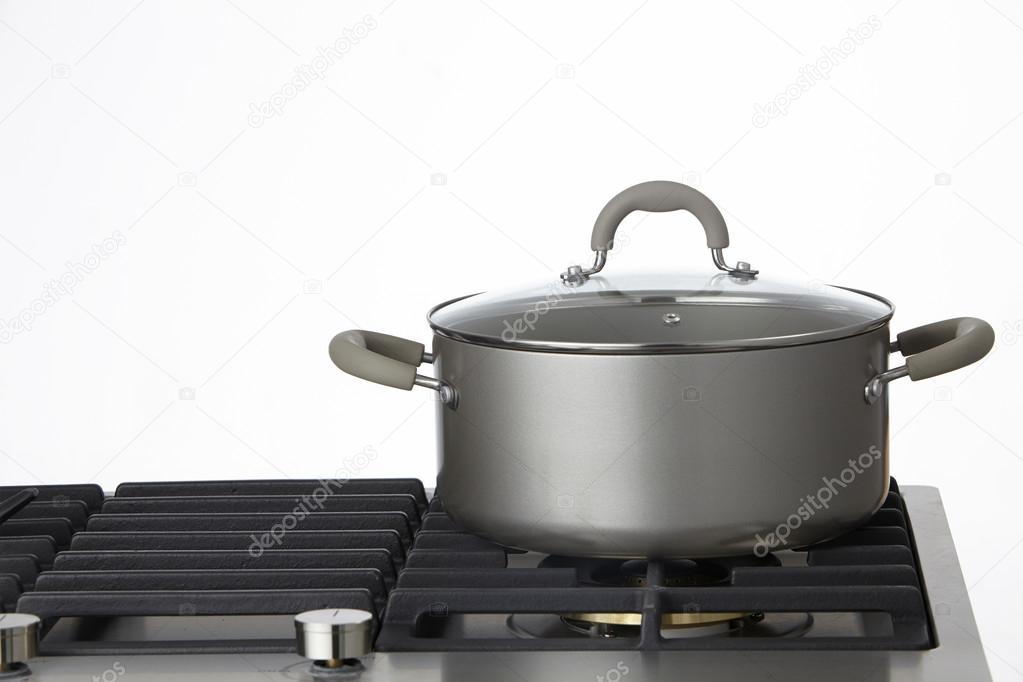 Cooking pot on the stove