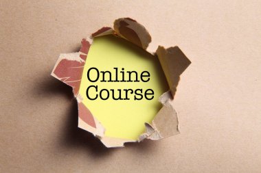 online ders yazıt ile yırtık kağıt