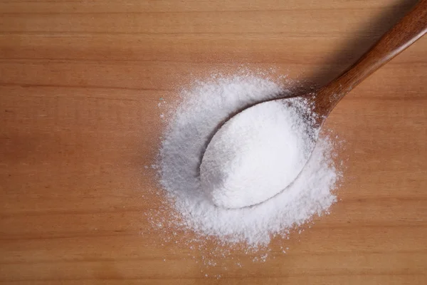 Bicarbonato de sódio branco — Fotografia de Stock