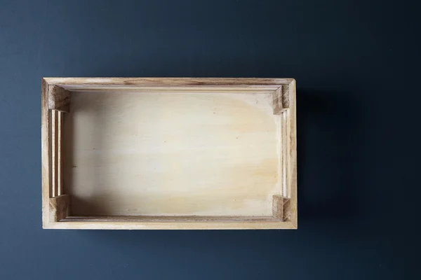 Cassa di legno bianca — Foto Stock