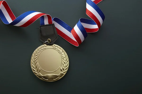 Champion medal with ribbon — Stock Photo, Image