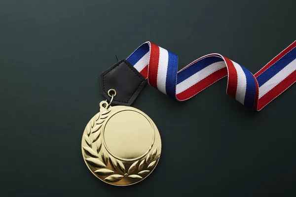 Champion medal with ribbon — Stock Photo, Image