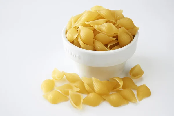 Conchiglie rigate pasta — Stockfoto