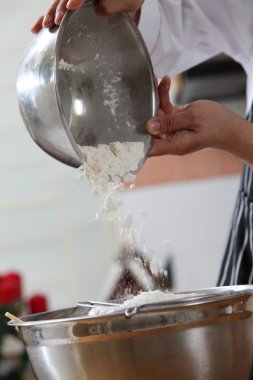 Pudra şekeri Mikser içinde dökme